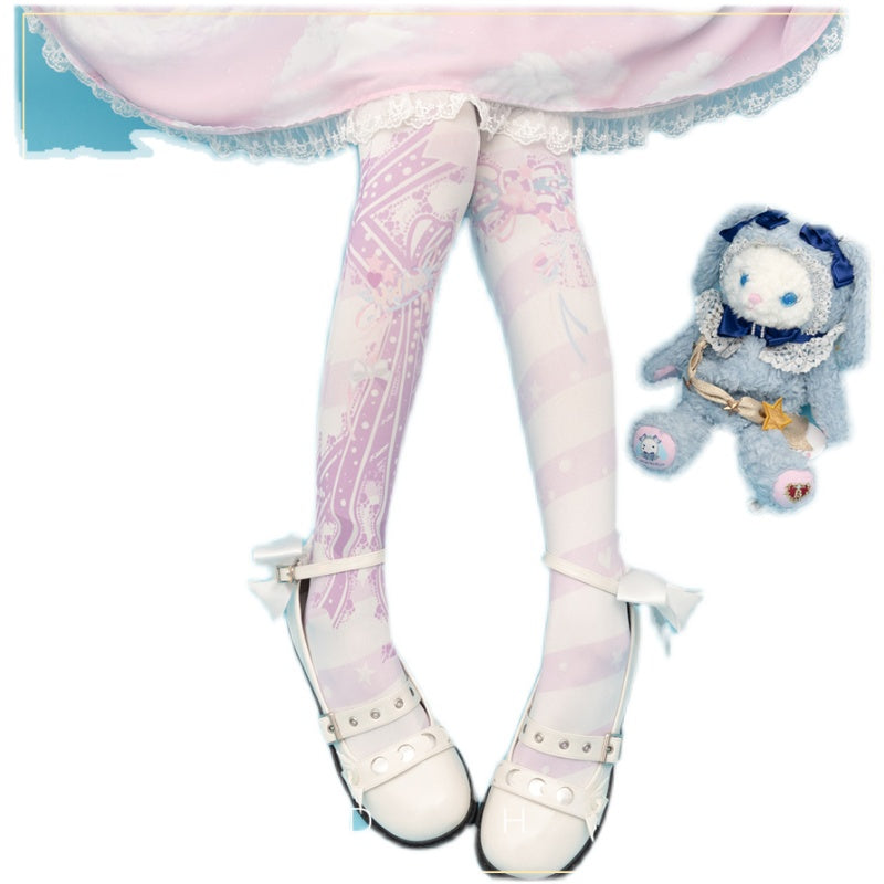 Macaron Gift Box Lolita Tights By Yidhra