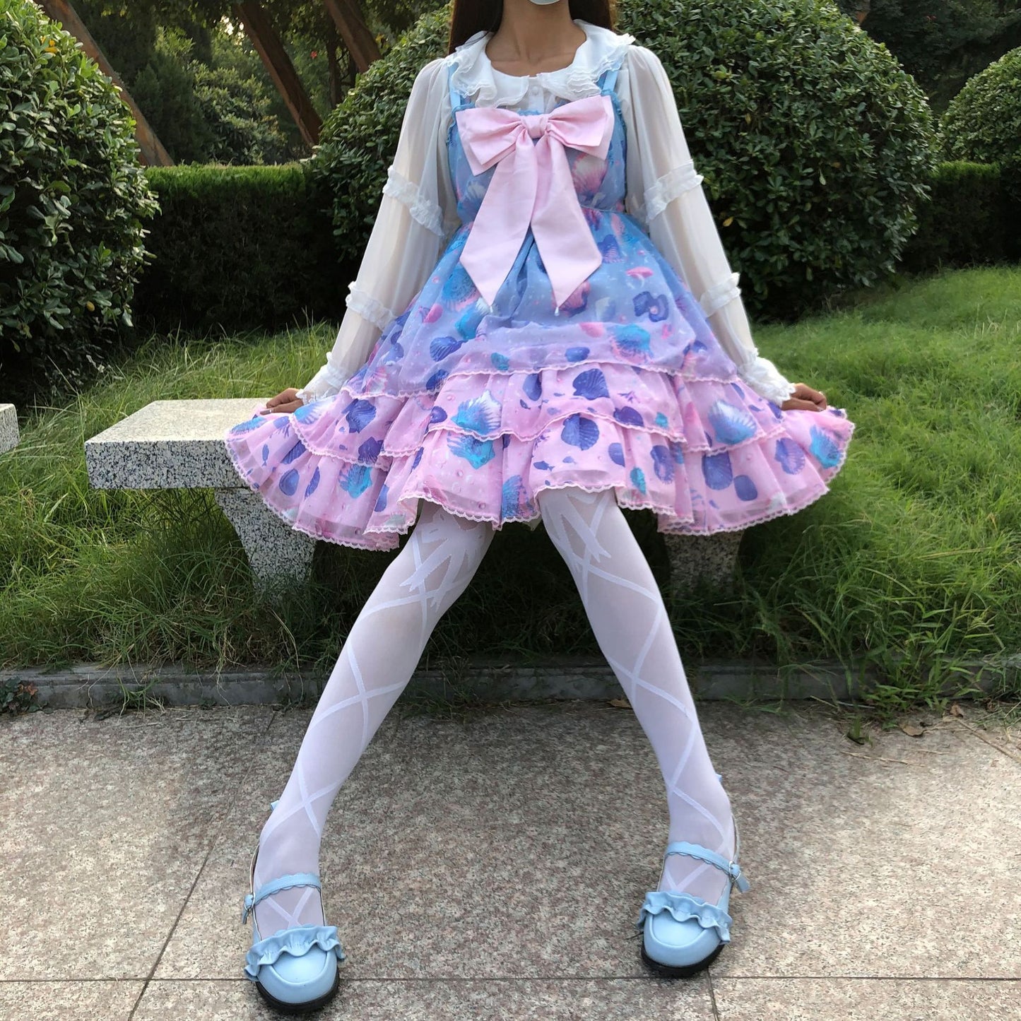 Bow Tie Silk Lolita Tights