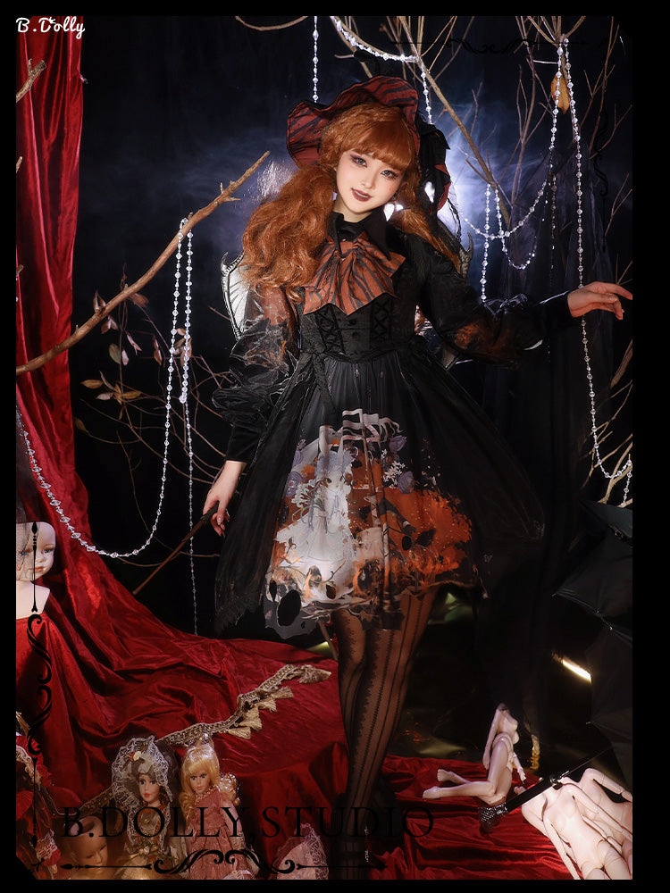 JSK Dress♥Ready to Ship♥ Red Rabbit Witch ♥Gothic Lolita Dress