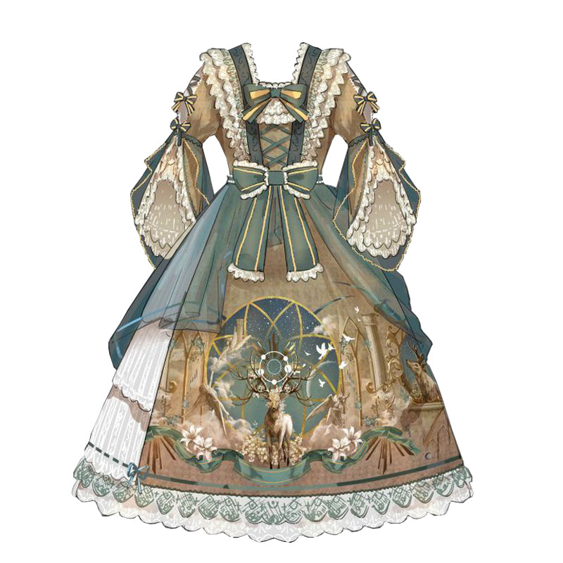 OP ♥Ready to Ship♥Deer God Carols♥Lolita Dress