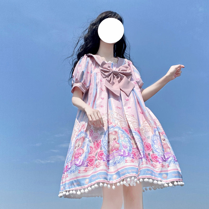 OP Dress♥Ready to Ship♥Sweet Bear Can♥ Sweet Lolita Dress
