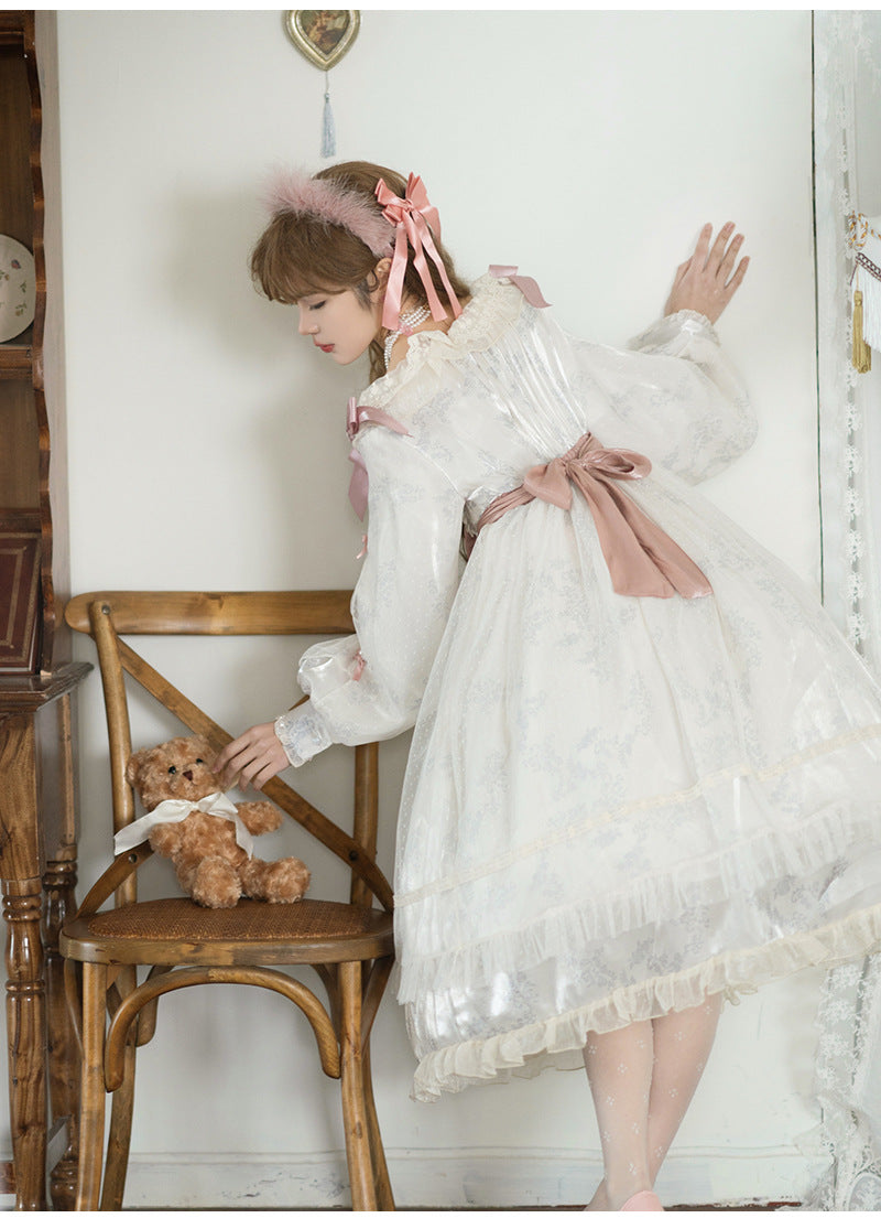 OP♥Ready to Ship♥White Rose♥Classic Lolita Dress