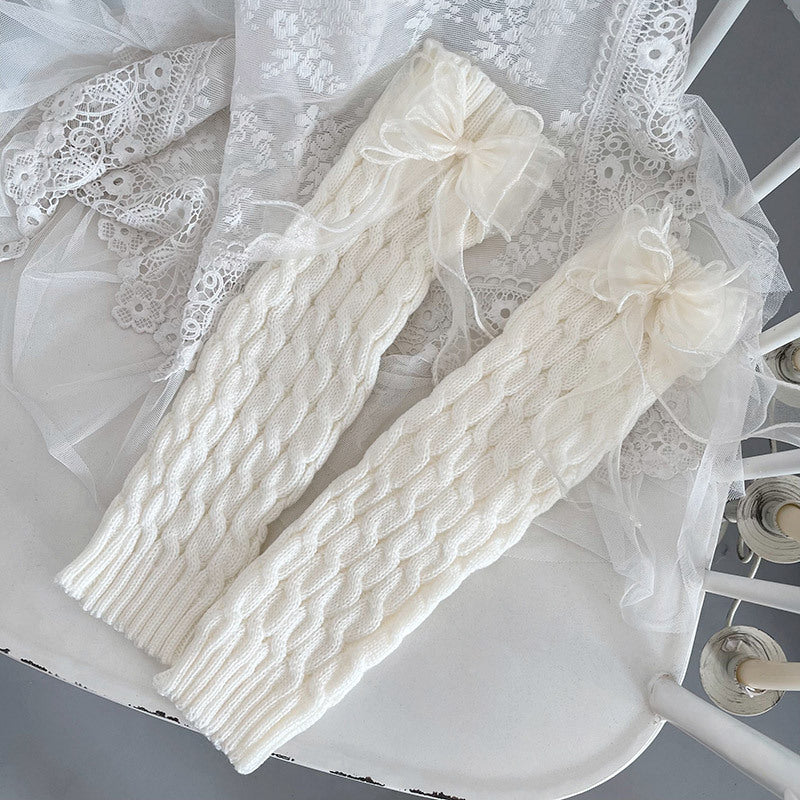 Bowknot Details Flared Leg Sleeves