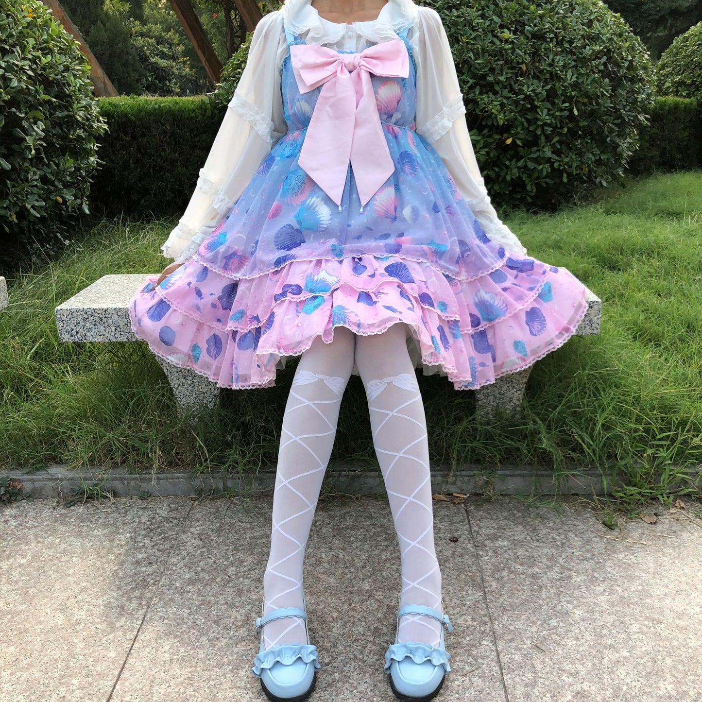 Bow Tie Silk Lolita Tights