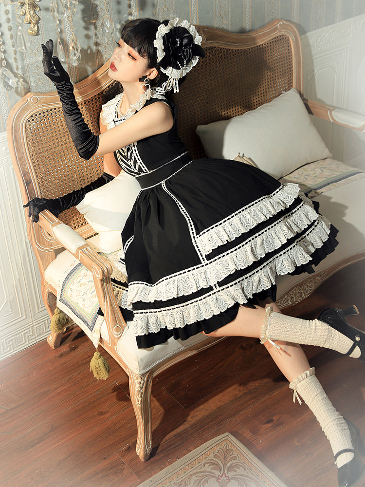Lolita Elegant Heartbeat Points Hat