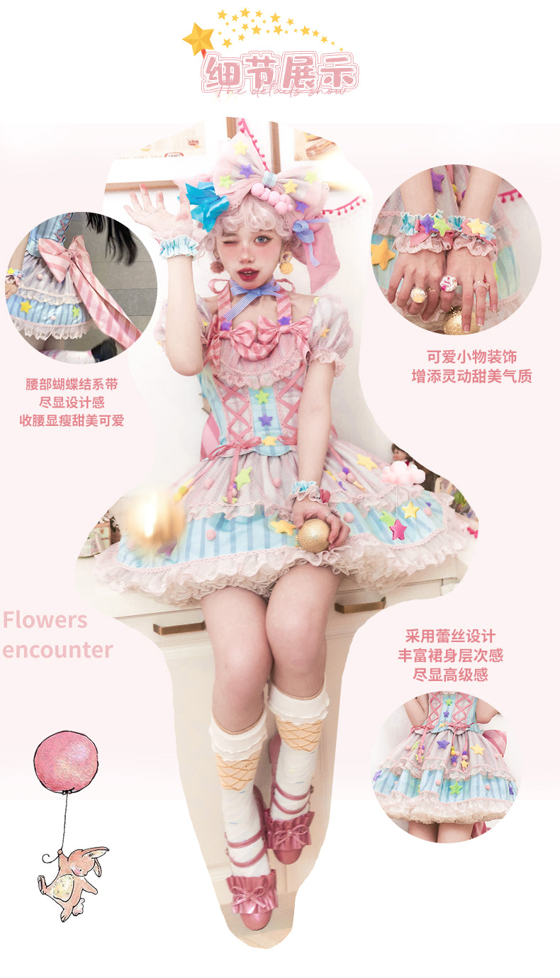 OP Dress Full Set♥Ready to Ship 1 Month♥ Sugar Magic ♥Sweet Lolita Dress