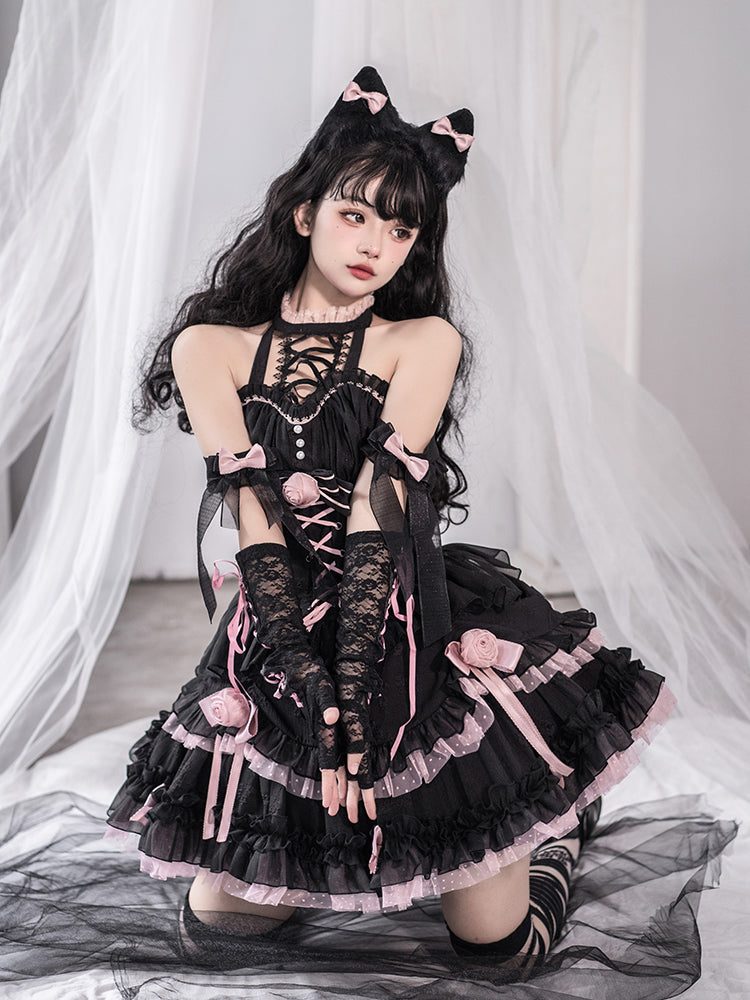 JSK♥ Ready to Ship♥Midnight Rose♥Gothic Lolita Dress