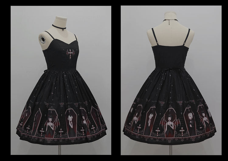 JSK Dress♥Ready to Ship♥Whisper of Night♥Gothic Lolita Dress