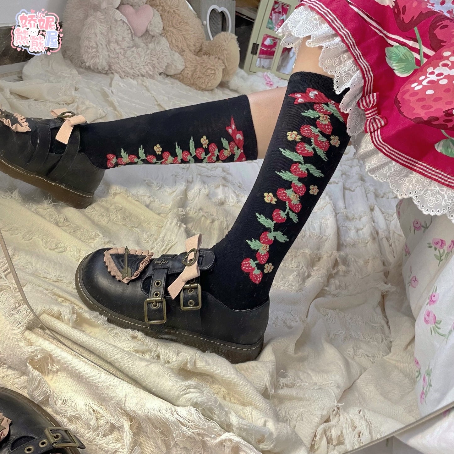 Sweet Strawberry Lolita Stockings