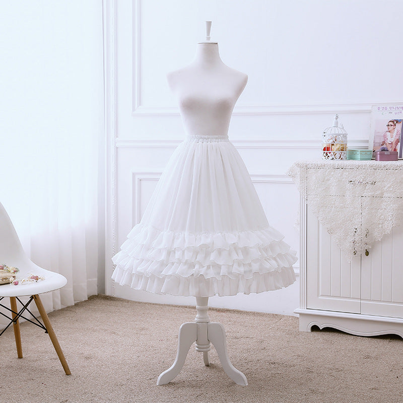 70cm Super Fluffy Lolita Dress Petticoat With Fish Bone