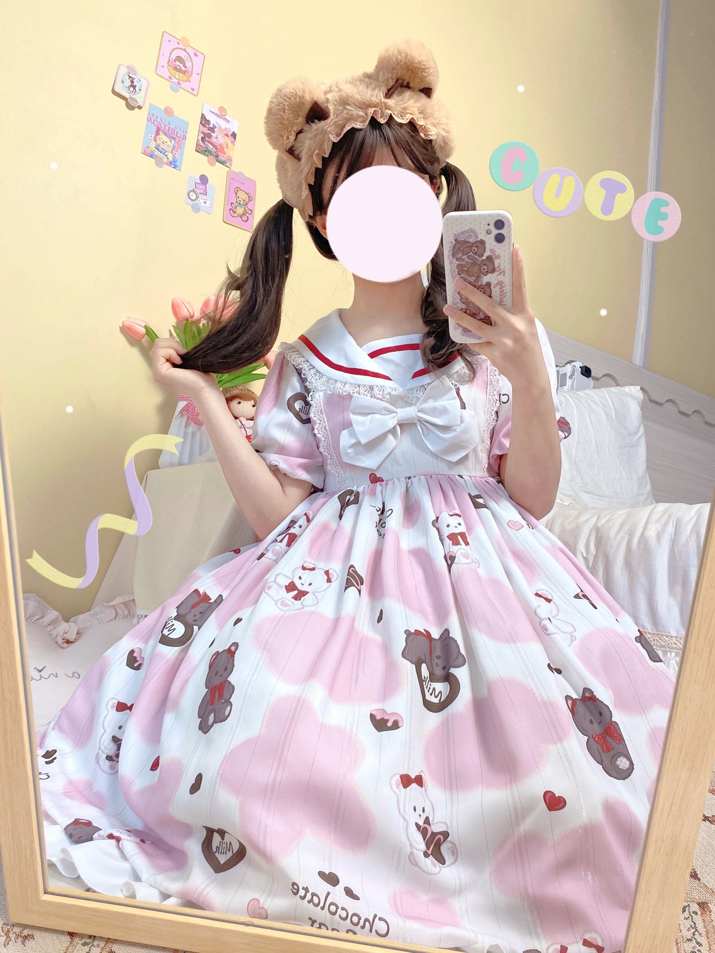OP Dress♥Ready to Ship♥Milky Bear ♥ Sweet Lolita Dress