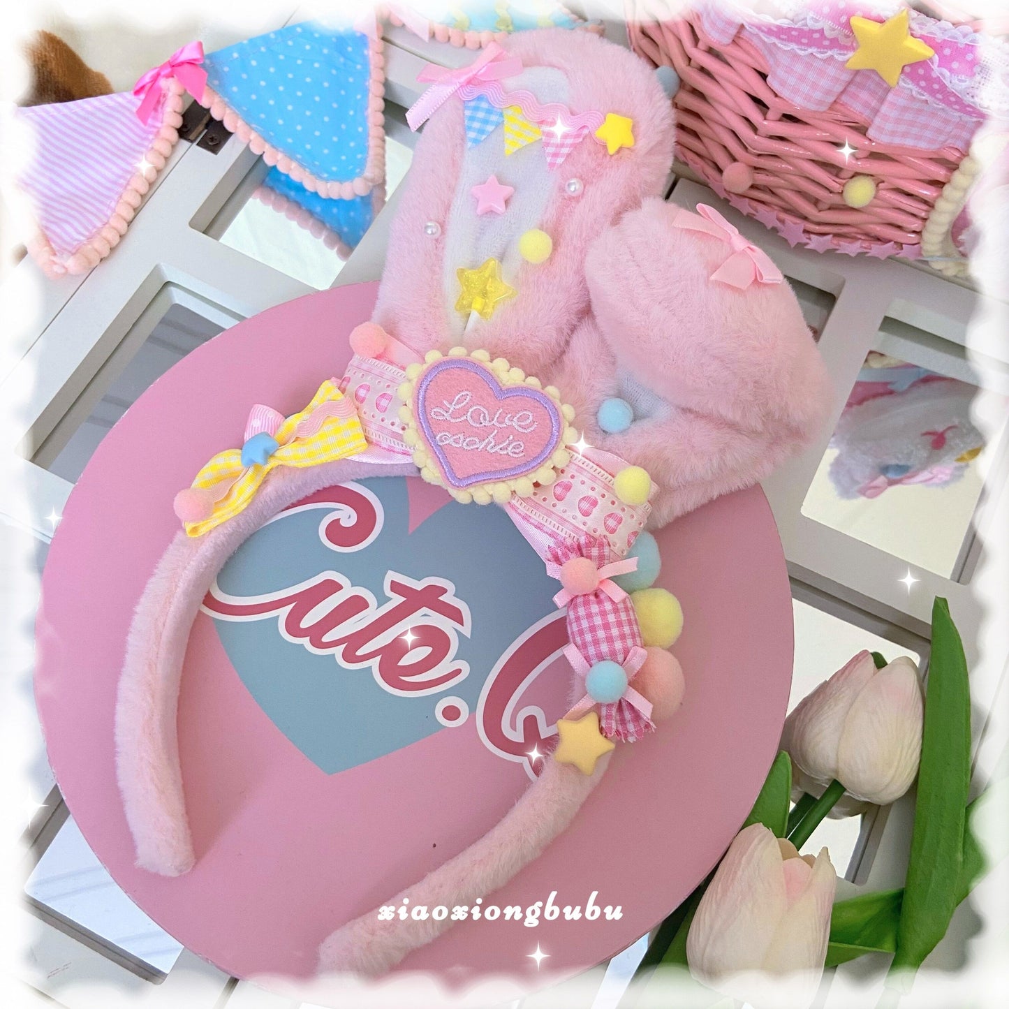 Handmade Sweet Bunny Ears KC