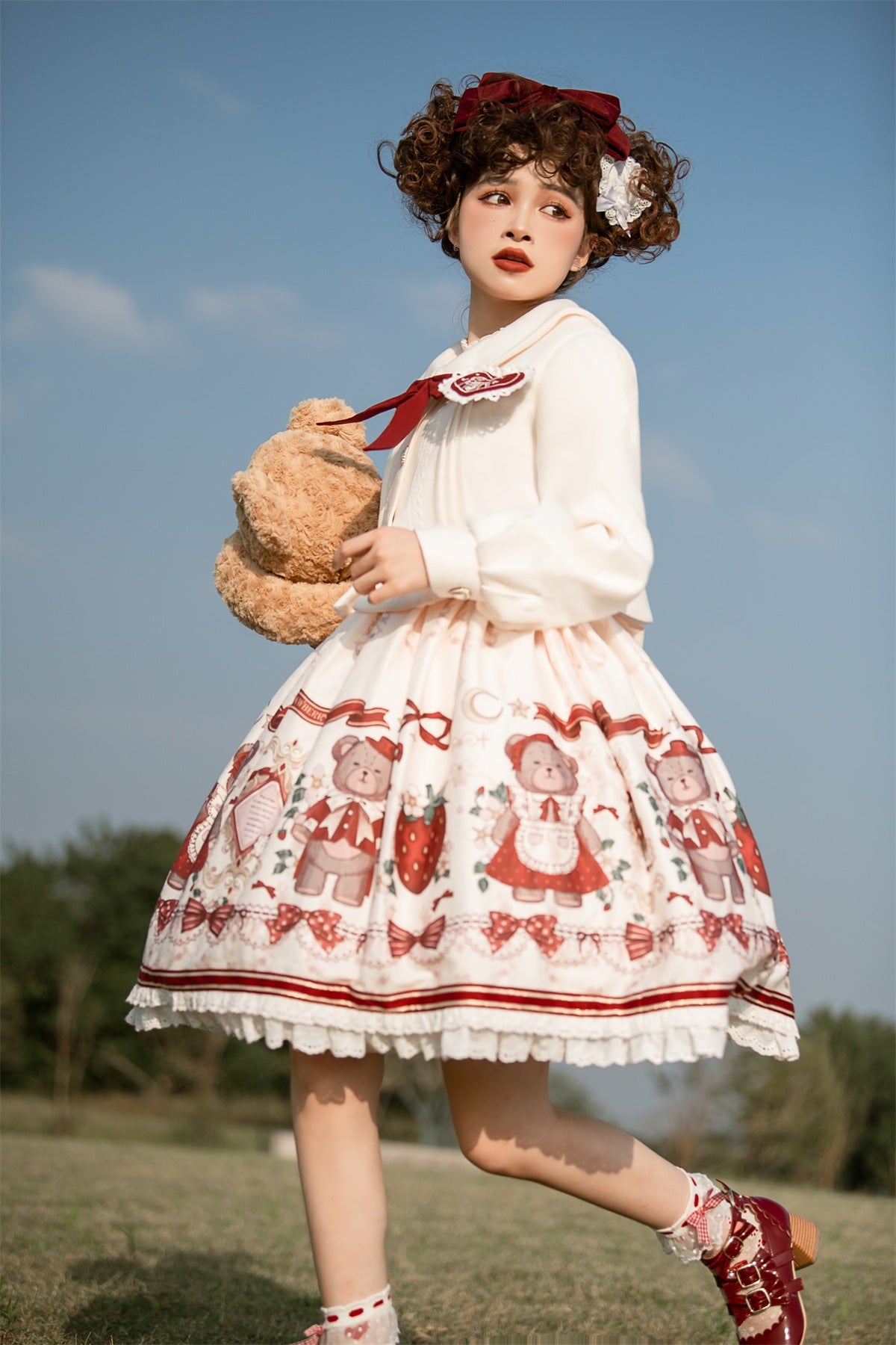 JSK & Coat Set♥ Ready to Ship ♥Winter gift♥Sweet Lolita Dress