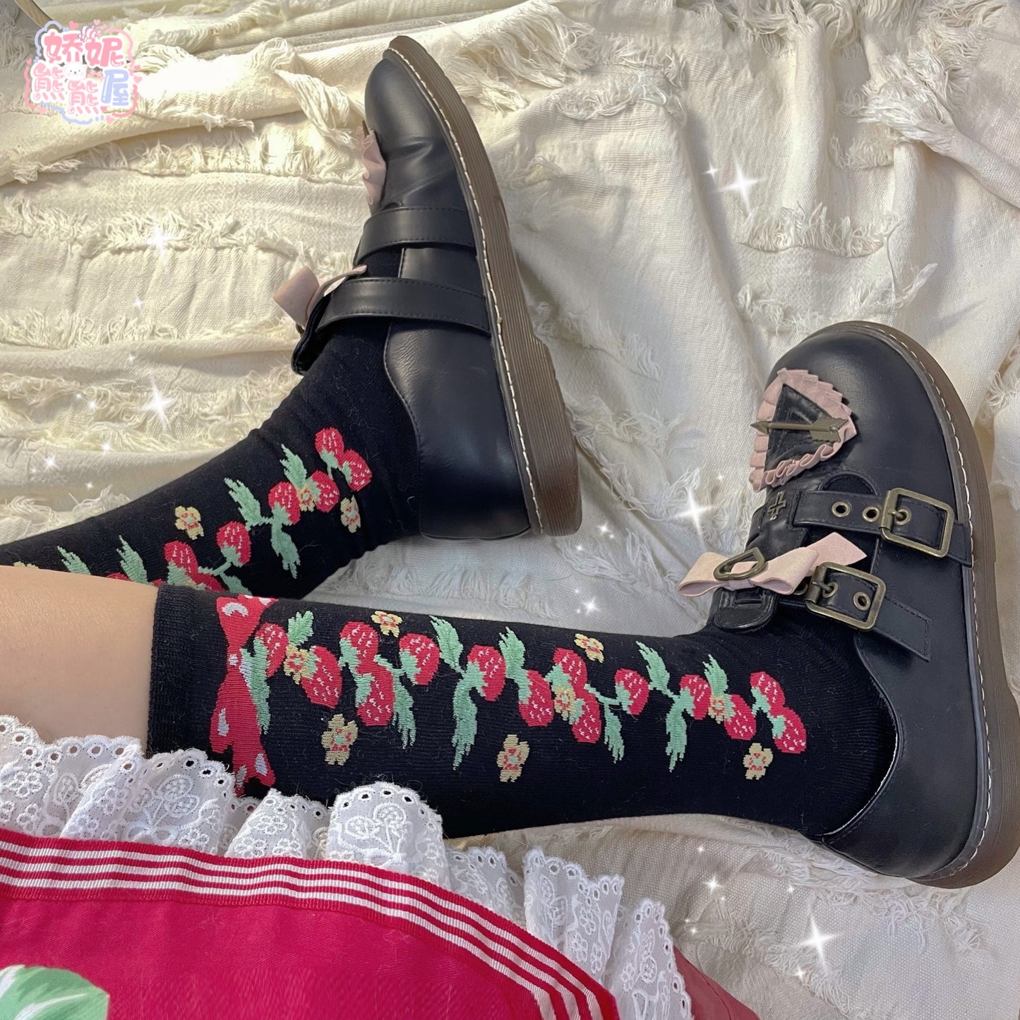 Sweet Strawberry Lolita Stockings