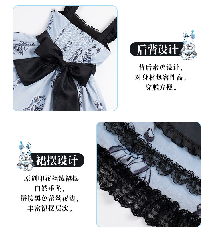OP/ JSK♥ Ready to Ship♥Puppet Rabbit♥Sweet Lolita Dress