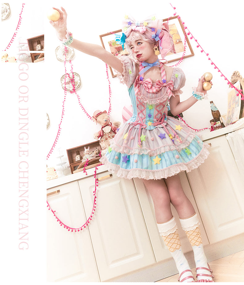 OP Dress Full Set♥Ready to Ship 1 Month♥ Sugar Magic ♥Sweet Lolita Dress