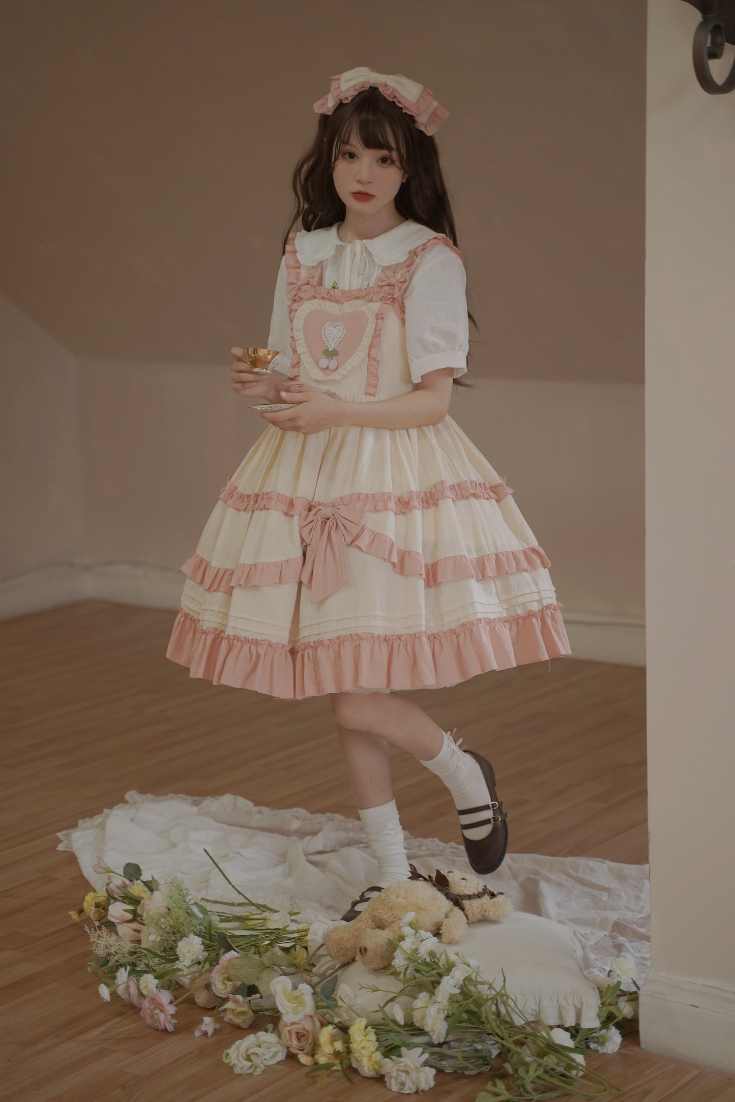 JSK Dress♥Ready to Ship♥Cherry Abbey♥ Sweet Lolita Dress