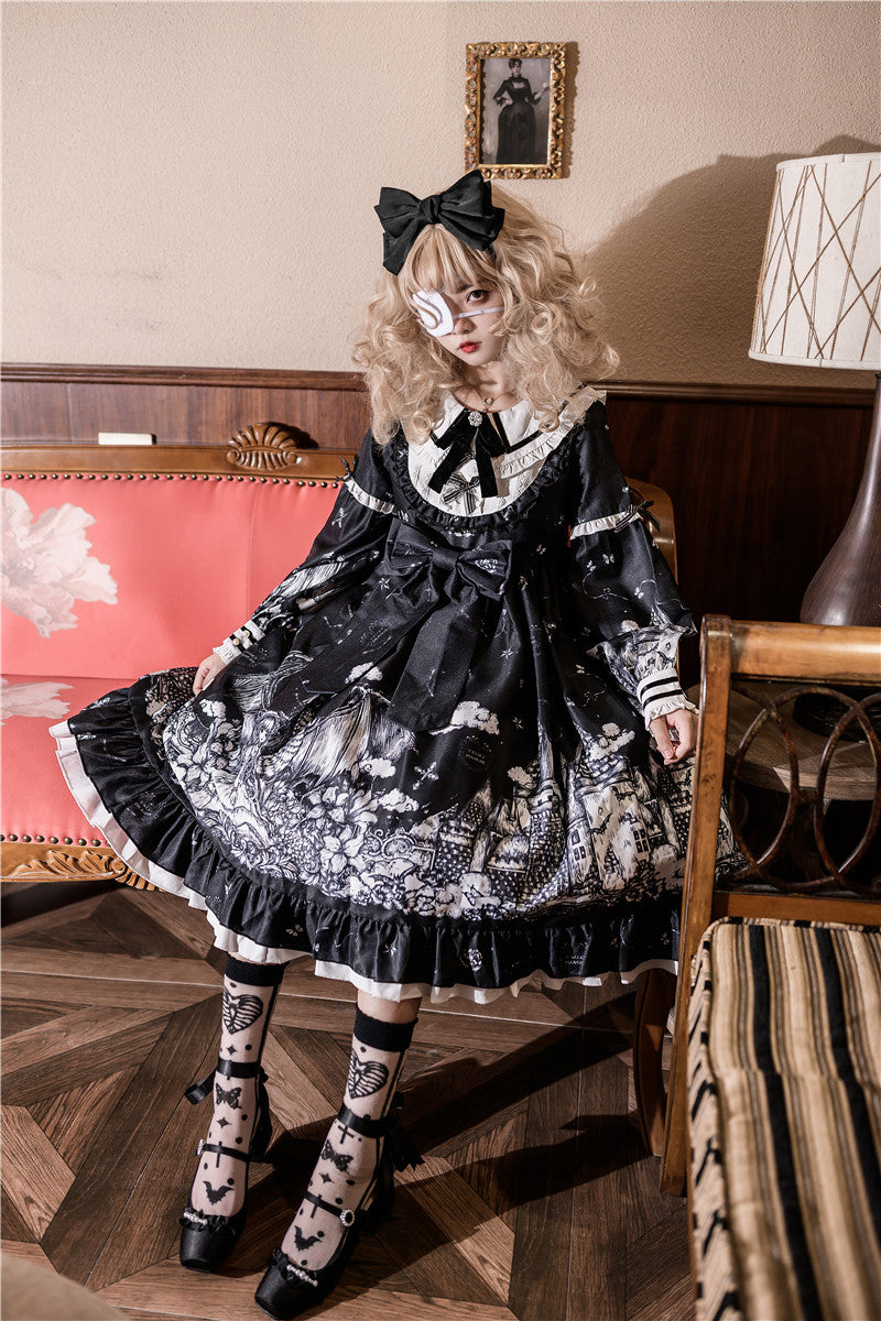 OP Dress♥Ready to Ship♥ Castle's Night ♥ Gothic Lolita Dress
