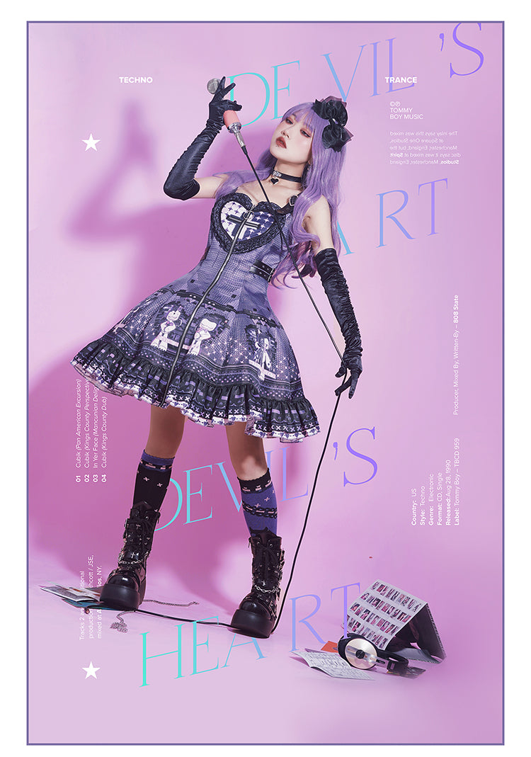 JSK ♥Ready to Ship♥Devil's Heart♥Gothic Lolita Dress