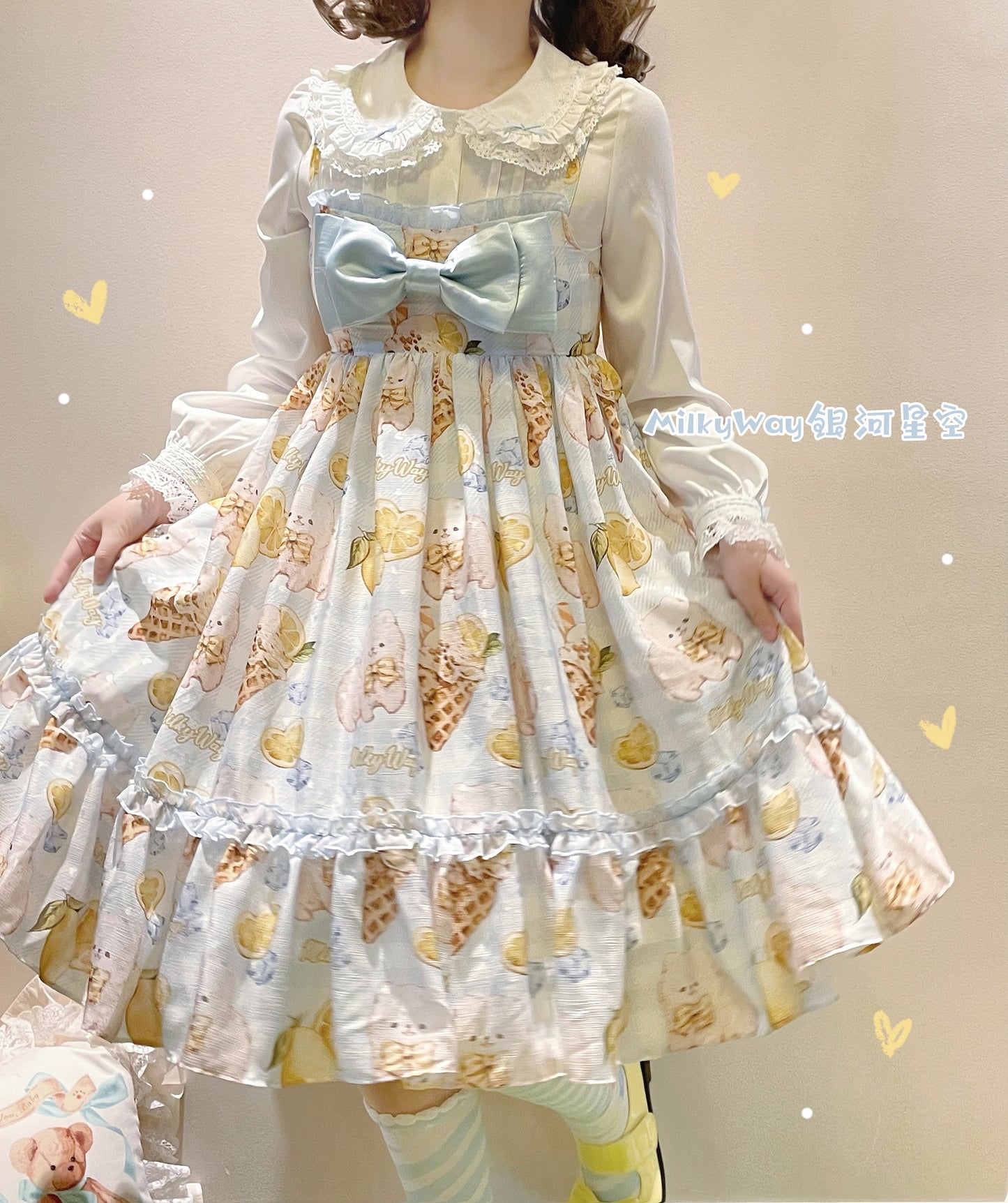 JSK Dress♥Ready to Ship♥ Lemon Doggy ♥Sweet Lolita Dress