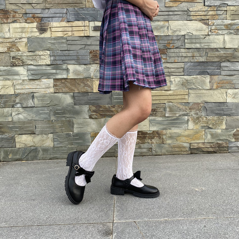 Lolita Vintage Lace hollow-out high socks