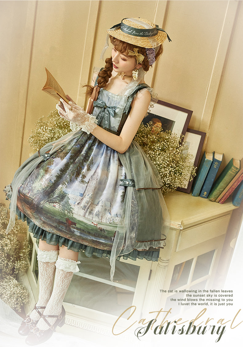 JSK Dress♥Ready to Ship♥ Salisbury Cathedral ♥Sweet Lolita Dress