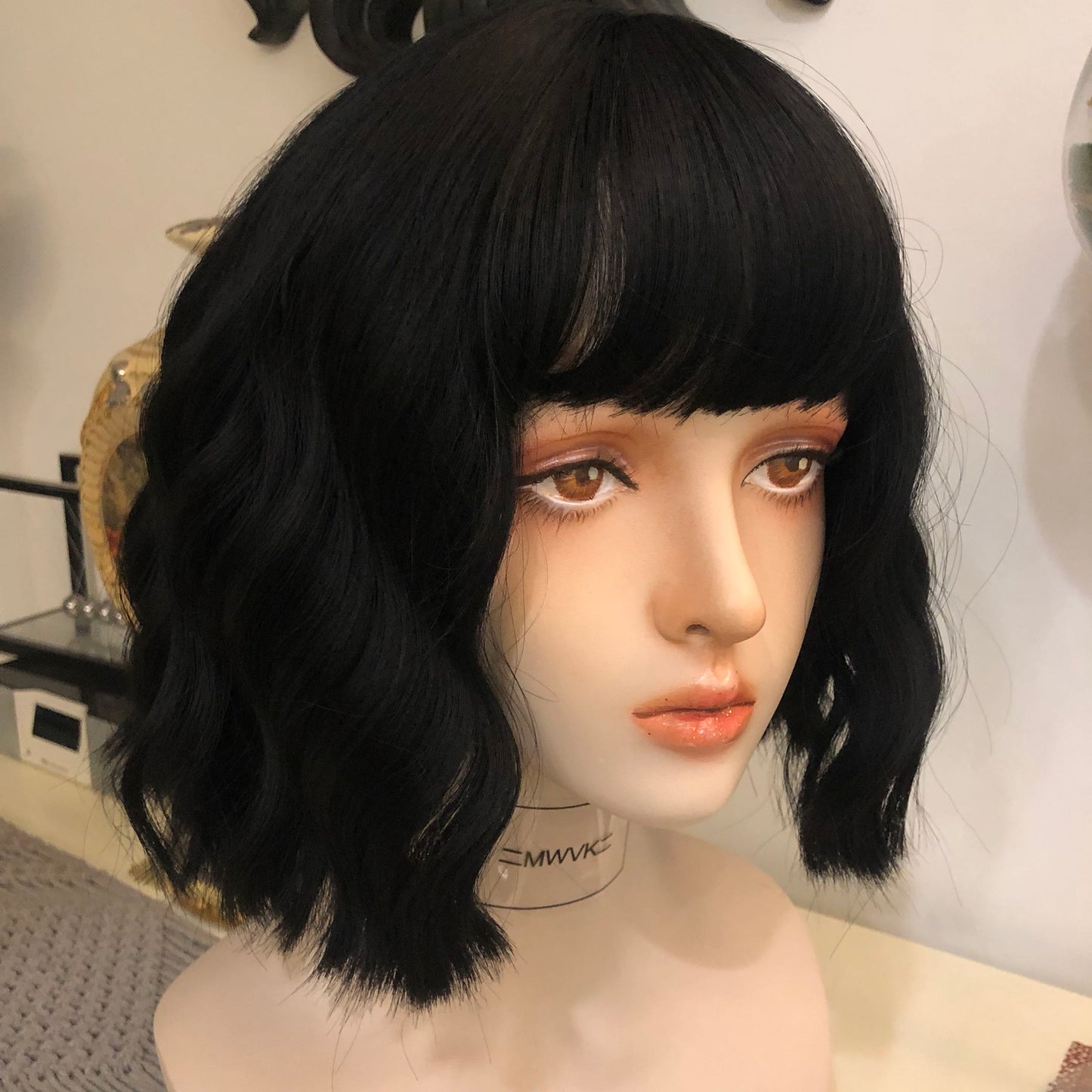 White Short Wig