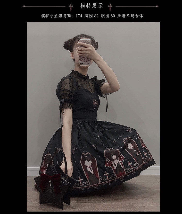 JSK Dress♥Ready to Ship♥Whisper of Night♥Gothic Lolita Dress