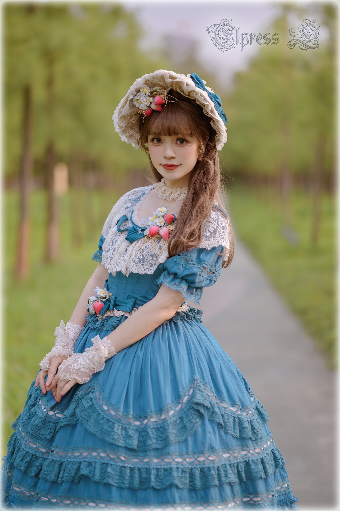 OP Dress Full Set♥Pre-order 3 months♥ Xingxiang Blue Color ♥Sweet Lolita Dress