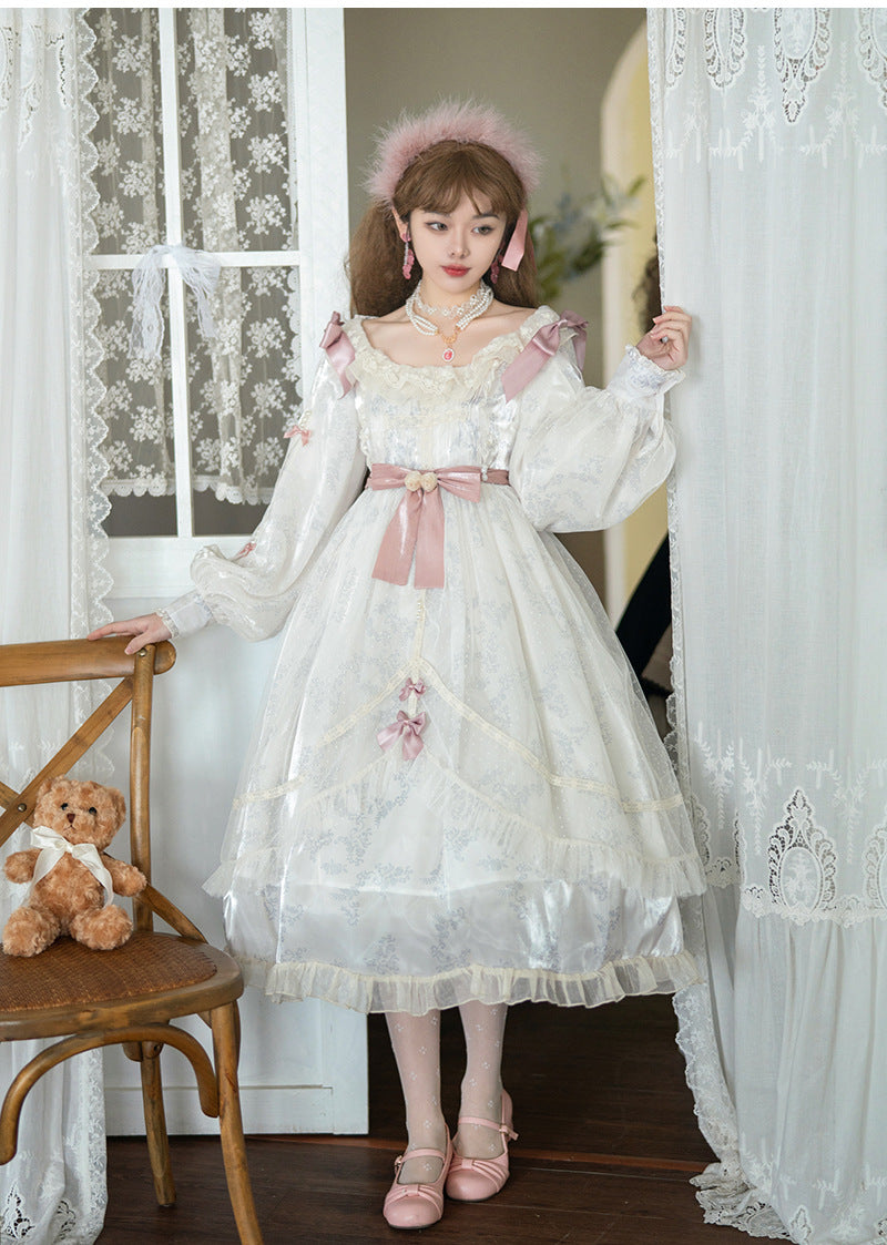 OP♥Ready to Ship♥White Rose♥Classic Lolita Dress