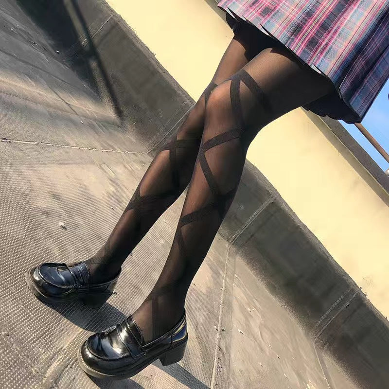 Bow Tie Silk Lolita Tights