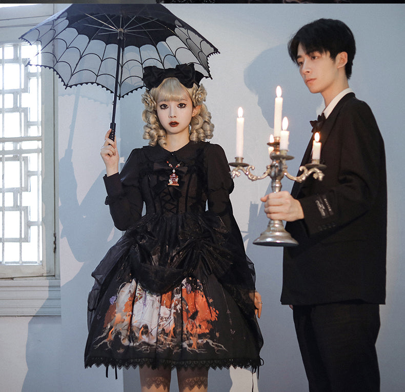 JSK Dress♥Ready to Ship♥ Red Rabbit Witch ♥Gothic Lolita Dress