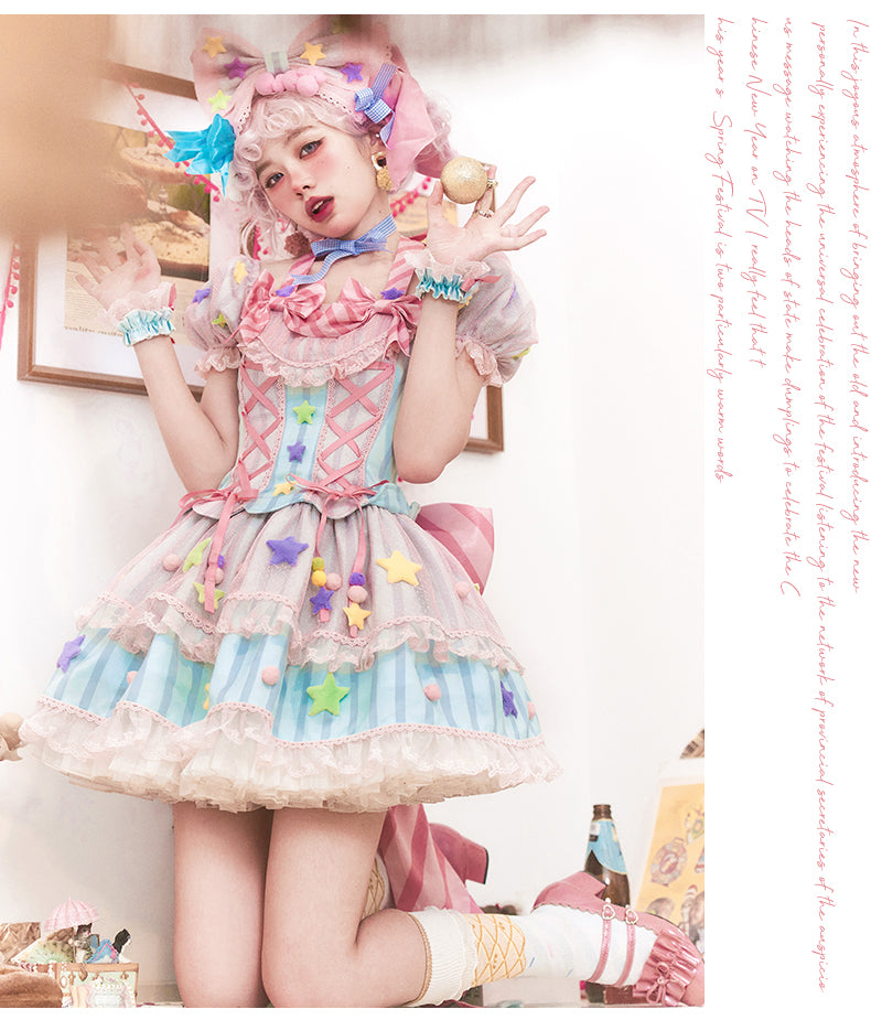OP Dress Full Set♥Ready to Ship 1 Month♥ Sugar Magic ♥Sweet Lolita Dress