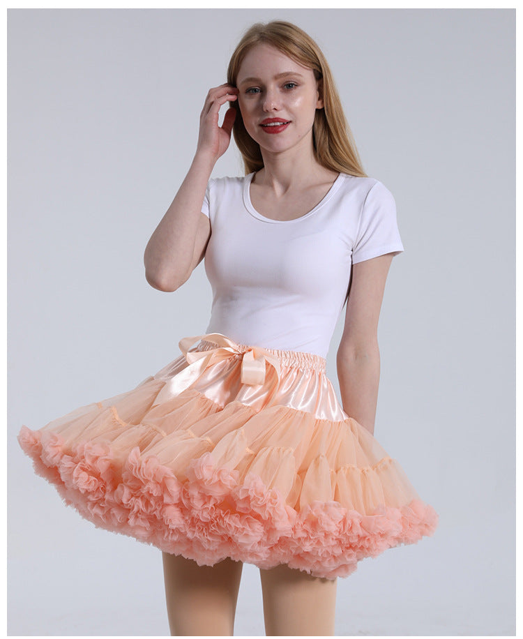 Daily 40cm Length Cloud Colorful Petticoat