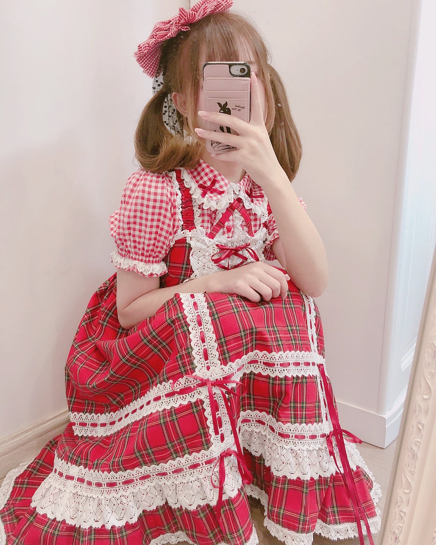 Short Sleeve Plaid Blouse by Daydream