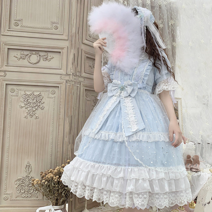 OP♥ Ready to Ship♥Star Praise♥ Round Neckline Short Sleeves