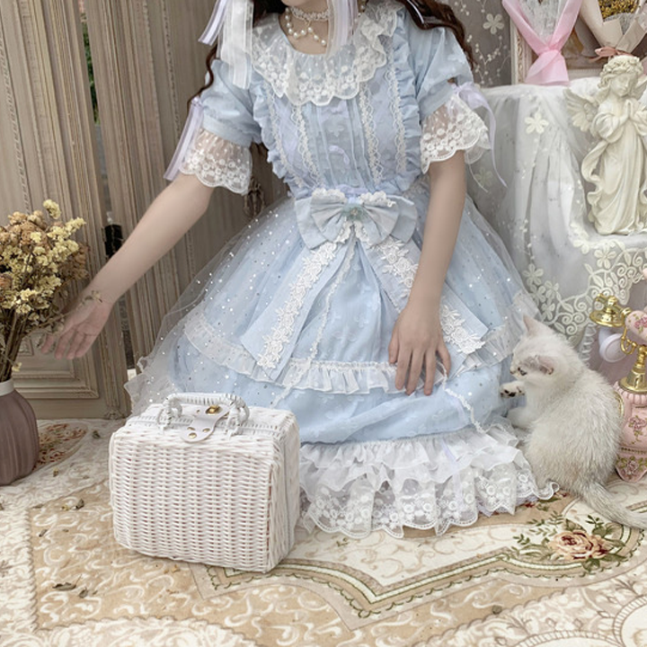 OP♥ Ready to Ship♥Star Praise♥ Round Neckline Short Sleeves