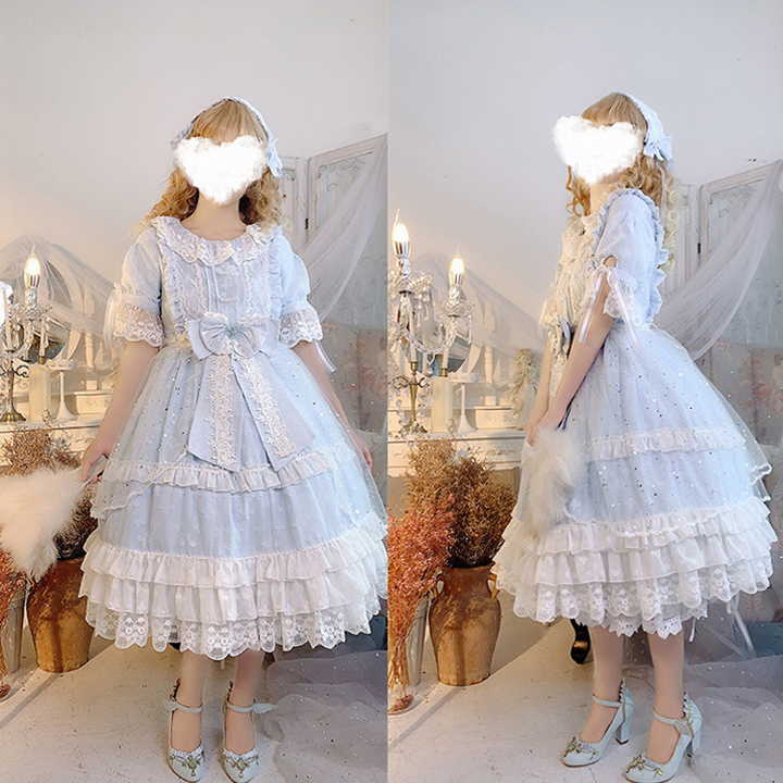 OP♥ Ready to Ship♥Star Praise♥ Round Neckline Short Sleeves