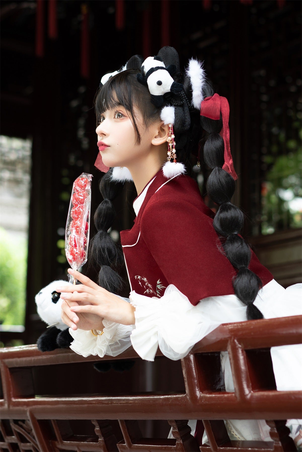 OP &Coat ♥Ready to Ship♥Chinese Character Panda♥Sweet Lolita Dress