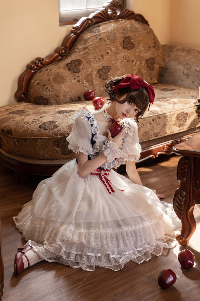 OP Dress♥Ready to Ship♥ White Snow Dance ♥ Sweet Lolita Dress