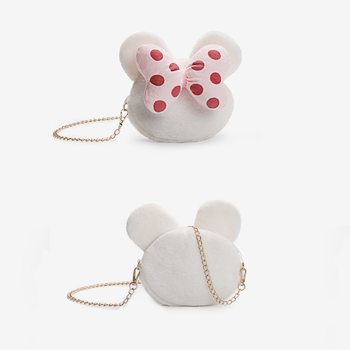 Cute Lolita Minnie Mouse Zipper Crossbody Bag