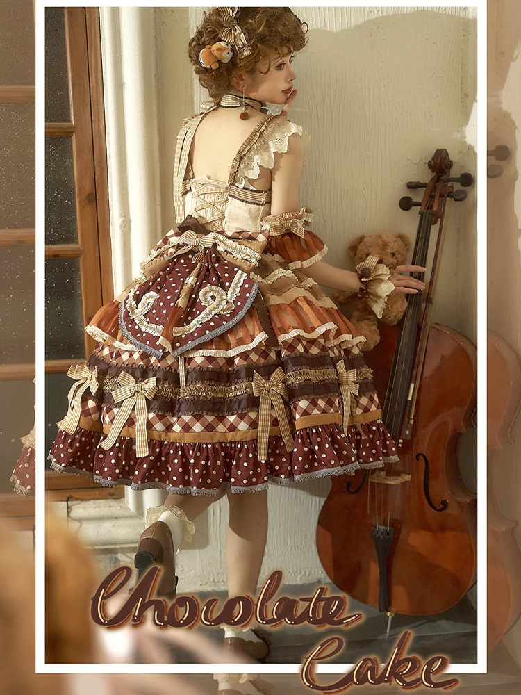 JSK Full Set ♥Pre-order♥Chocolate Cake ♥Sweet Lolita Dress