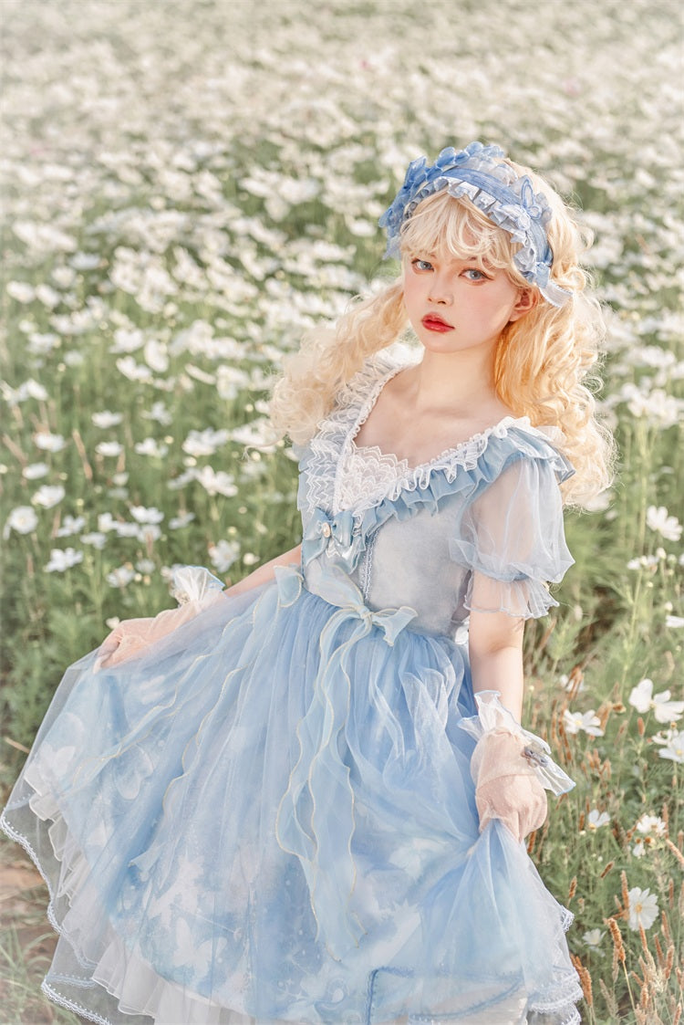 OP♥Ready to Ship♥Planet Butterfly♥Sweet Lolita Dress