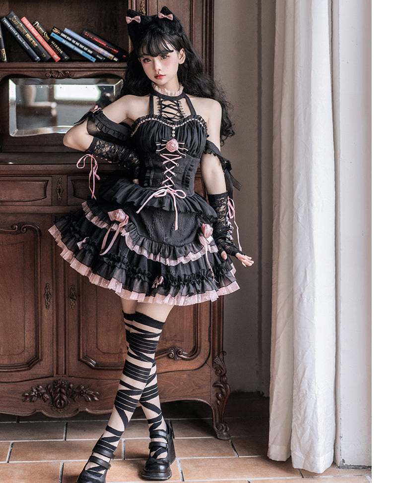 JSK♥ Ready to Ship♥Midnight Rose♥Gothic Lolita Dress