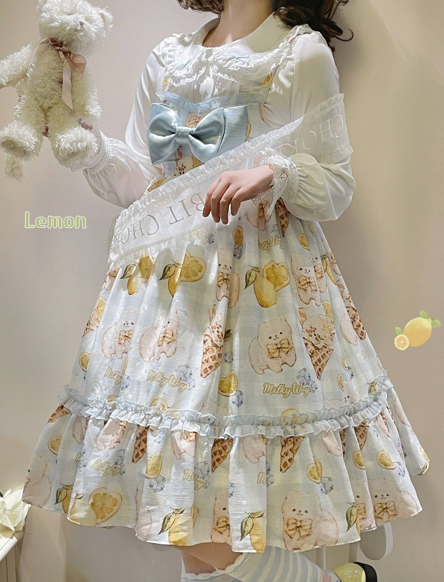 JSK Dress♥Ready to Ship♥ Lemon Doggy ♥Sweet Lolita Dress