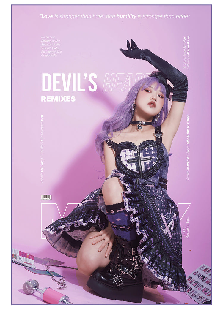 JSK ♥Ready to Ship♥Devil's Heart♥Gothic Lolita Dress