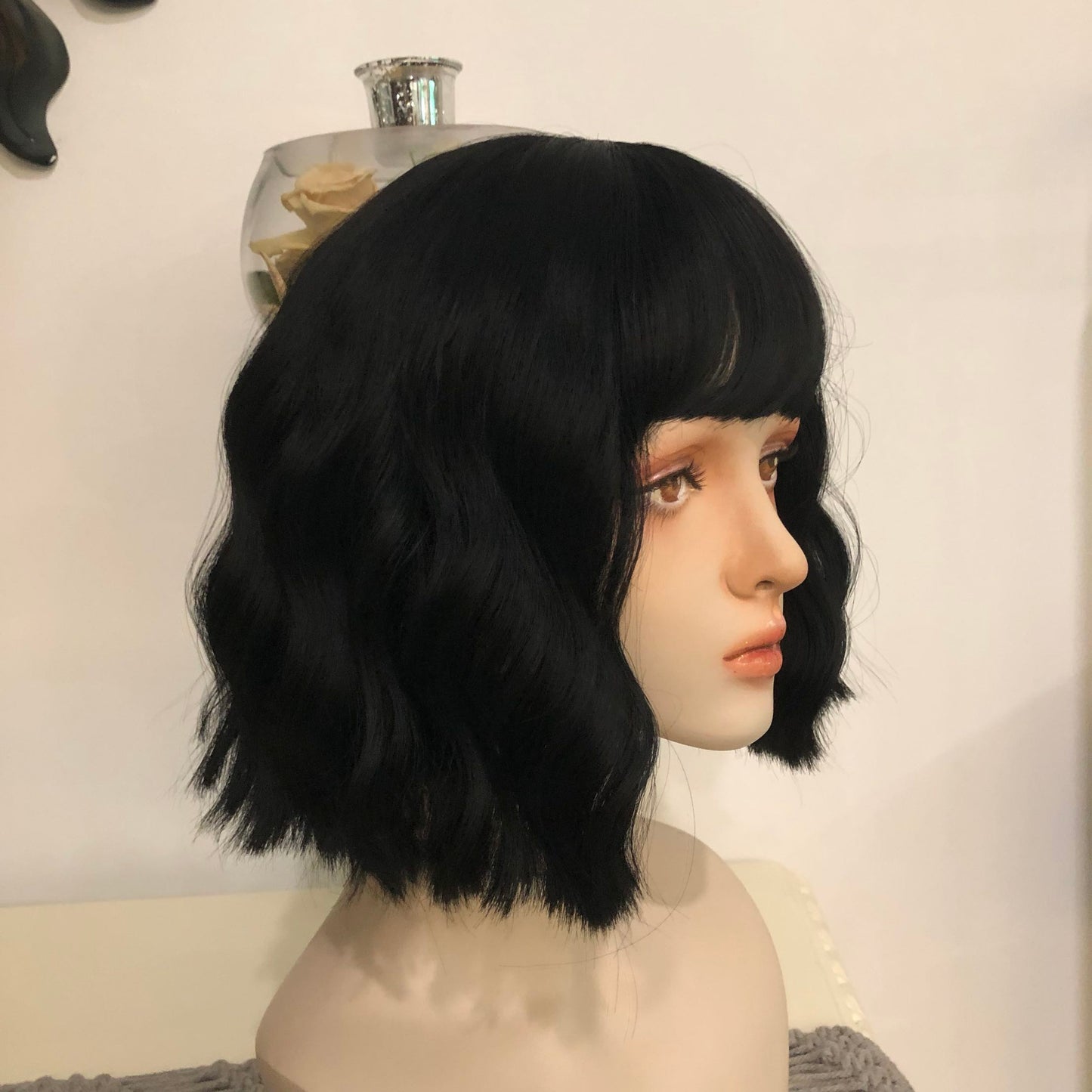White Short Wig
