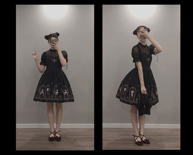 JSK Dress♥Ready to Ship♥Whisper of Night♥Gothic Lolita Dress