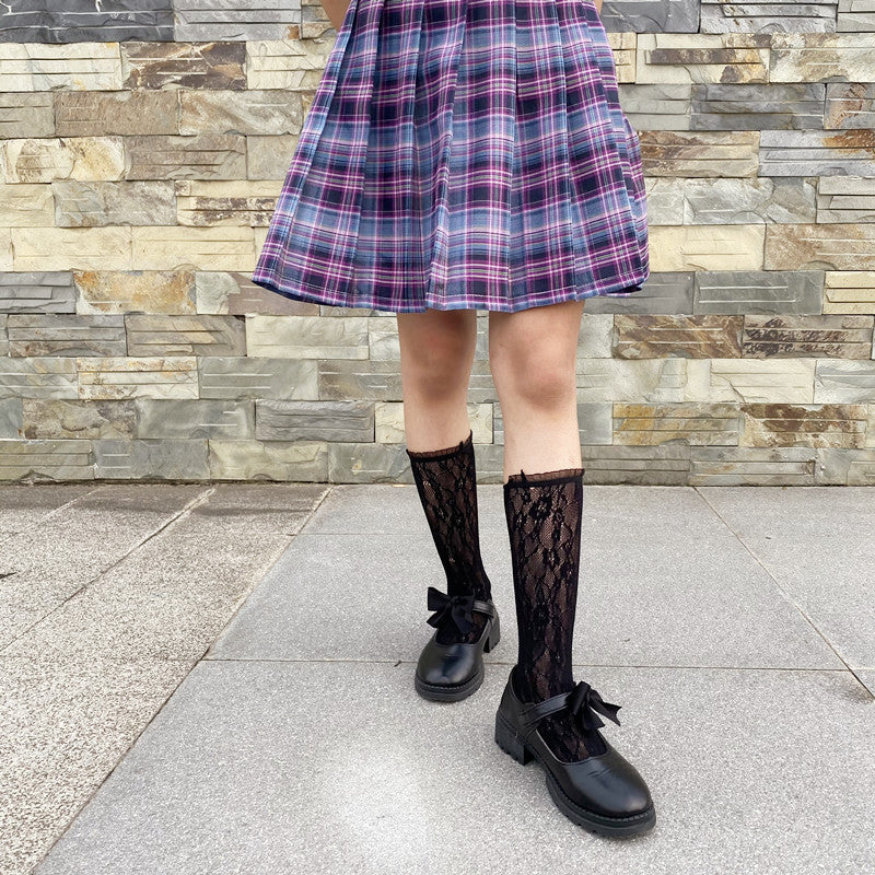 Lolita Vintage Lace hollow-out high socks