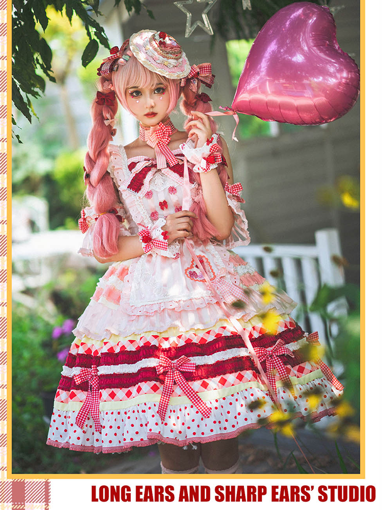 JSK Full Set ♥Pre-order♥Strawberry Cake ♥Sweet Lolita Dress